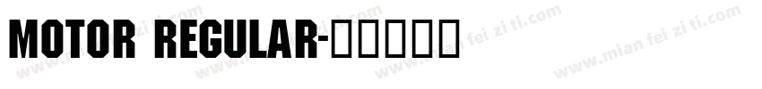 MOTOR Regular字体转换